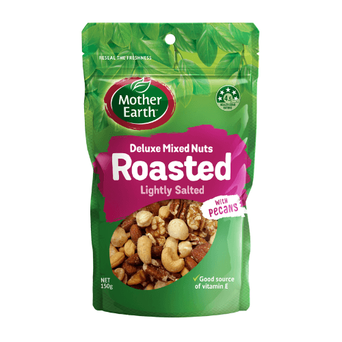 Mother Earth Lightly Salted Roasted Deluxe Mixed Nuts