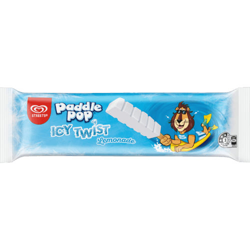 Streets Paddle Pop Icy Twist Lemonade Ice Block