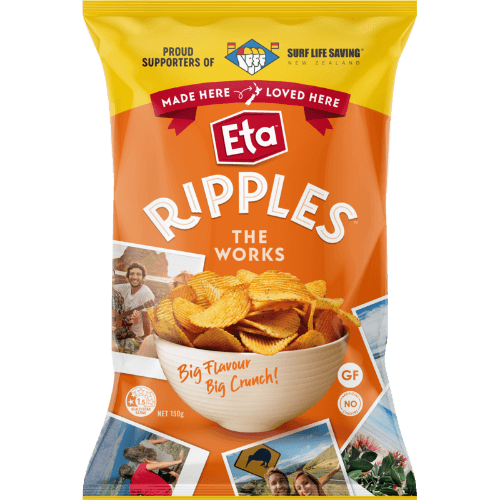 Eta Ripple Cut The Works Potato Chips 150 g