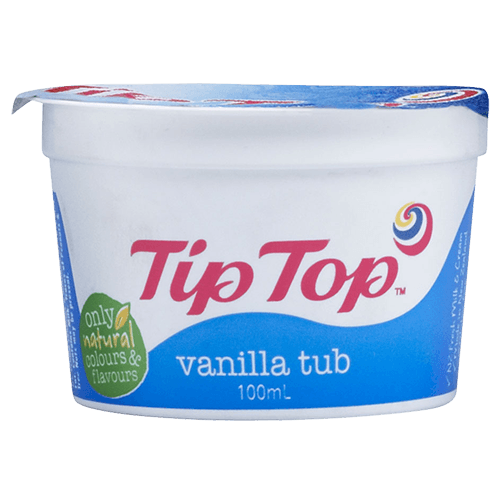 Tip Top Vanilla Ice Cream Tub