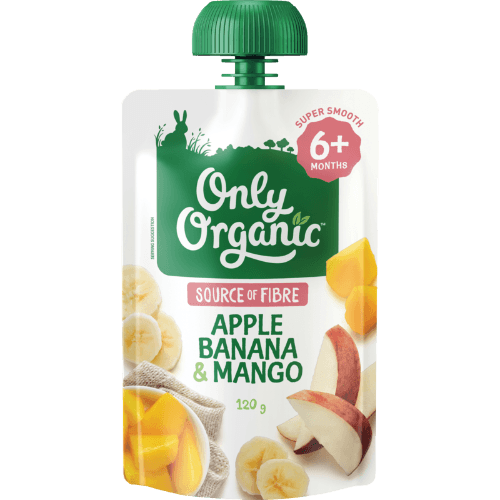 Only Organic Apple Banana & Mango 6+ Months