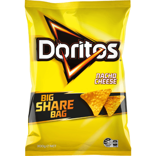 Doritos Nacho Cheese Corn Chips Party Bag Share Pack