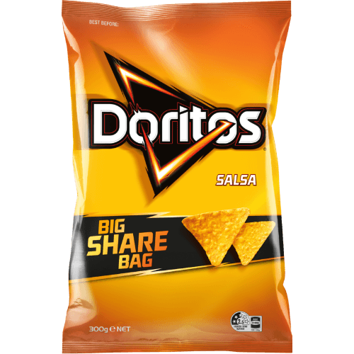 Doritos Salsa Corn Chips Party Bag Share Pack