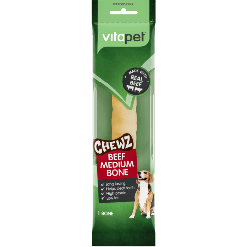 VitaPet Chewz Beef Medium Bone Dog Treats