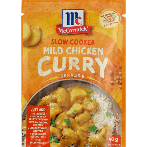 McCormick Slow Cookers Mild Chicken Curry Recipe Base