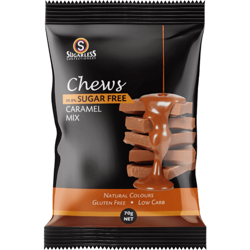 Sugarless Confectionery Caramel Mix Chews 99.8% Sugar Free