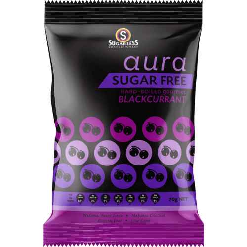 Sugarless Confectionery Blackcurrant Aura 99.5% Sugar Free