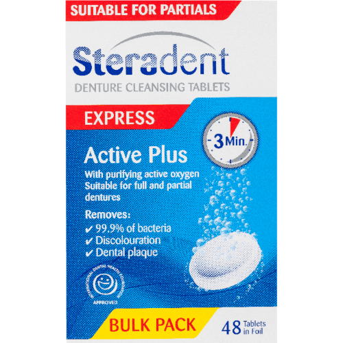 Steradent Express Active Plus Denture Cleansing Tablets