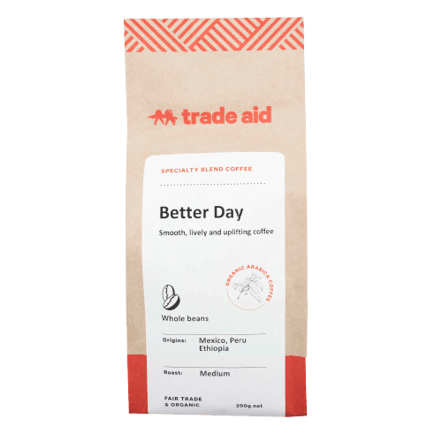Trade Aid Better Day Whole Beans Specialty Blend Coffee 200 g