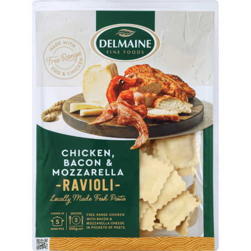Delmaine Chicken Bacon & Mozzarella Ravioli