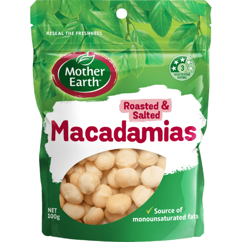 Mother Earth Roasted & Salted Macadamias
