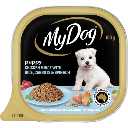 My Dog Puppy Chicken Mince With Rice Carrots & Spinach Wet Dog Food