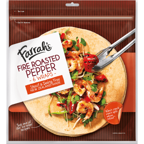 Farrah's Fire Roasted Pepper Wraps