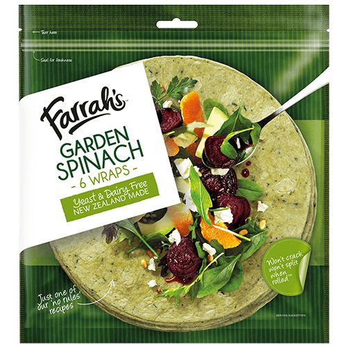 Farrah's Wraps Garden Spinach