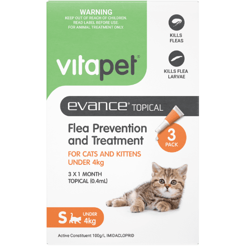 VitaPet Evance Topical Flea Prevention And Treatment for Cats And Kittens under 4kg
