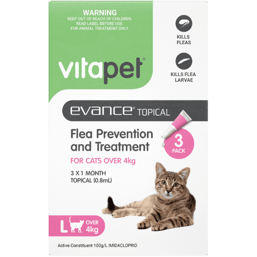 VitaPet Evance Topical Flea Prevention And Treatment for Cats Over 4kg