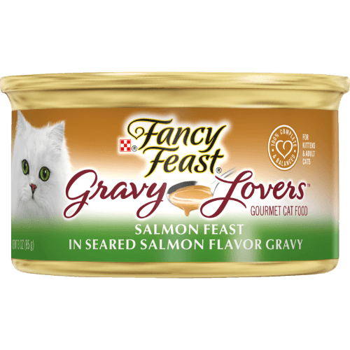 Purina Fancy Feast Salmon Feast In Seared Salmon In Gravy Adult Wet Cat Food 85 g