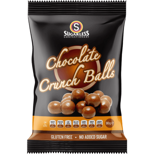 Sugarless Confectionery Sugar Free Chocolate Crunch Balls