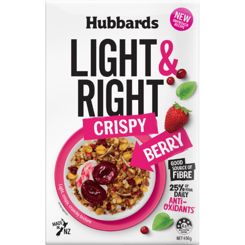 Hubbards Light & Right Crispy Berry Breakfast Cereal