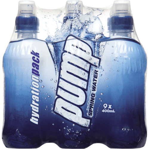 Pump Spring Water Bottles