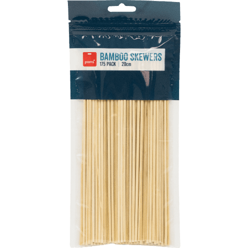 Pams Kitchen Skewers Bamboo 20cm
