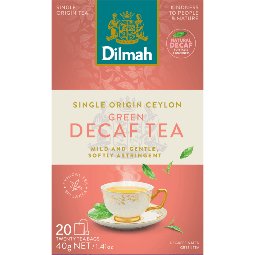Dilmah Ceylon Green Tea Decaffeinated Tea Bags