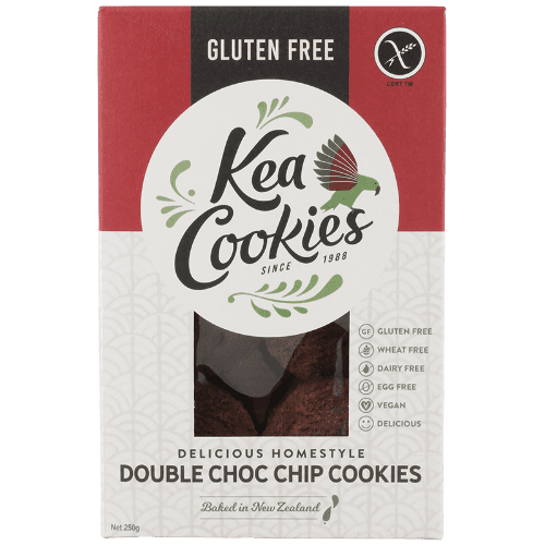 Kea Cookies Gluten Free Vegan Delicious Homestyle Double Choc Chip Cookies