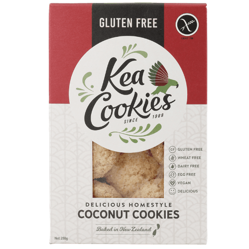 Kea Cookies Gluten Free Vegan Delicious Homestyle Coconut Cookies 250 g