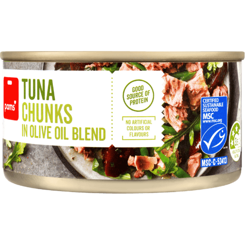 Pams Tuna Chunks In Olive Oil Blend