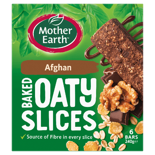 Mother Earth Afghan Baked Oaty Slices
