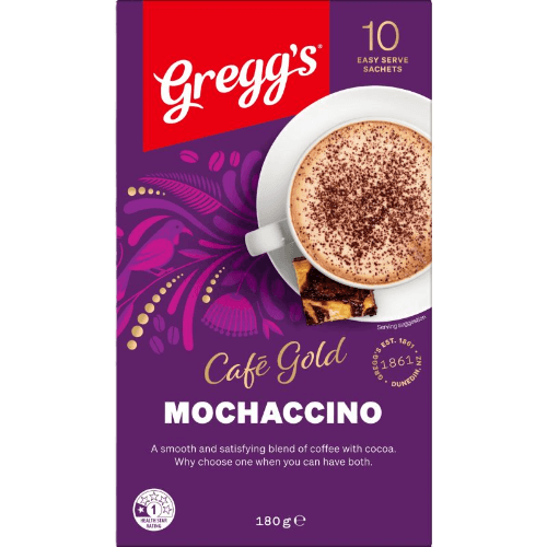 Gregg's Cafe Gold Coffee Mochaccino Sachets