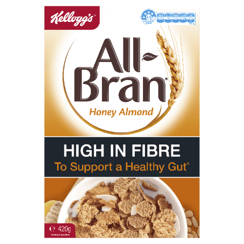 Kellogg's All-Bran Honey Almond Breakfast Cereal
