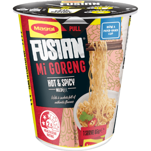 Maggi Fusian Mi Goreng Hot & Spicy Noodles Cup