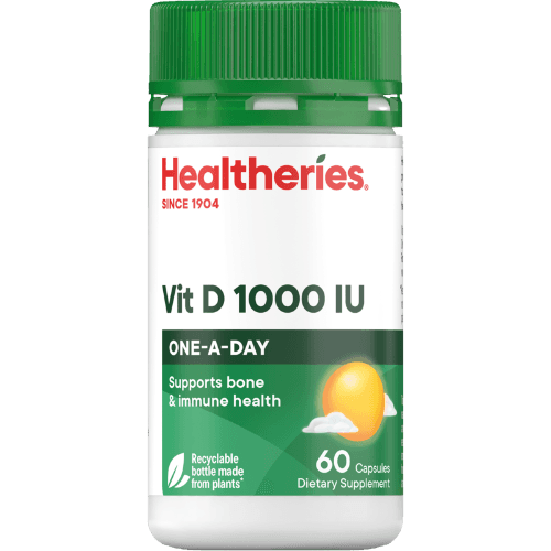 Healtheries Vit D 1000IU One A Day Capsules