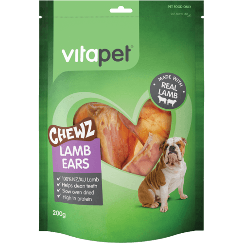 VitaPet Chewz Lamb Ears Dog Treats