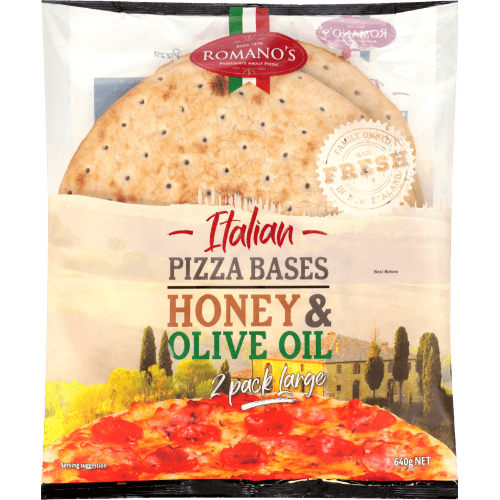 Romano's Honey & Olive Oil Italian Pizza Bases