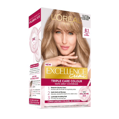 L'Oreal Paris Excellence Creme 8.1 Ash Blonde Hair Colour