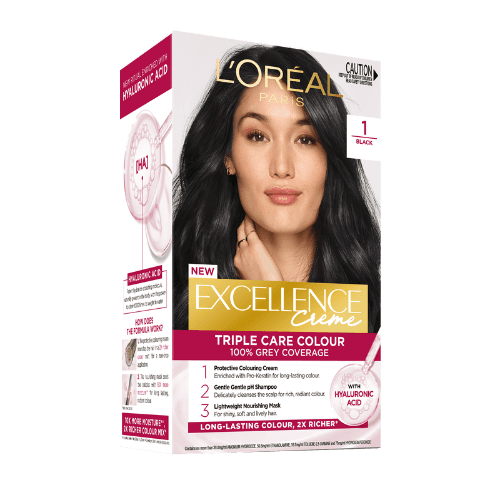 L'Oreal Paris Excellence Creme 1 Black Hair Colour