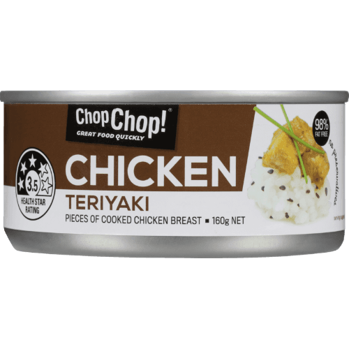 Chop Chop Teriyaki Pieces Of Cooked Chicken Breast