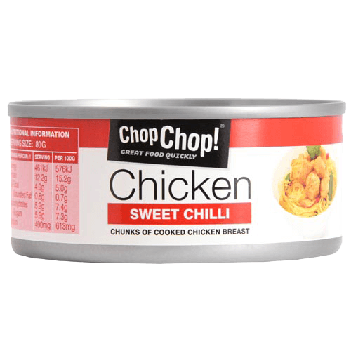 Chop Chop Sweet Chilli Chunks Of Cooked Chicken Breast
