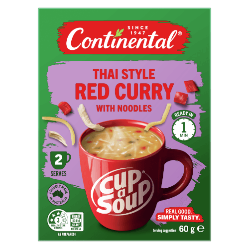 Continental Thai Red Curry With Noodles Cup a Soup