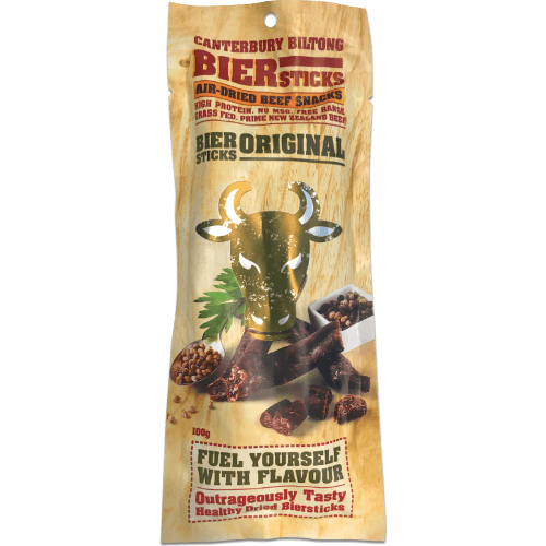 Canterbury Biltong Biersticks Original Air-Dried Beef Snacks