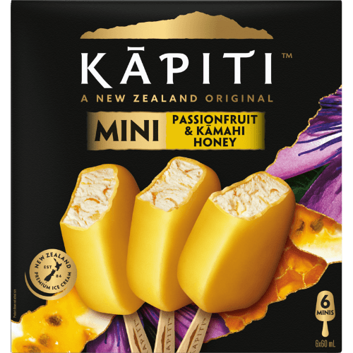 Kapiti Passionfruit & Kamahi Honey Yoghurt Ice Cream