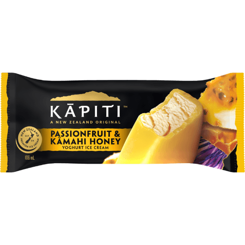 Kapiti Passionfruit & Kamahi Honey Yoghurt Ice Cream