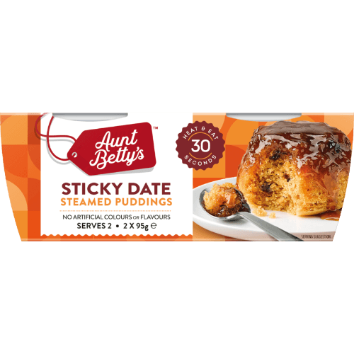 Aunt Betty's Sticky Date Steamed Puddings