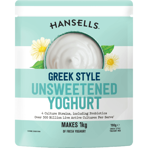 Hansells Greek Style Unsweetened Yoghurt Mix