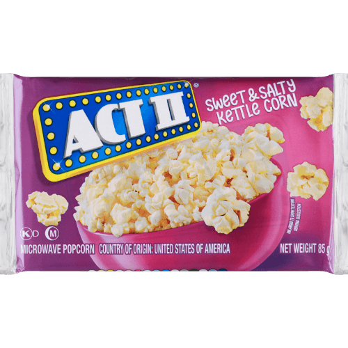 Act II Sweet & Salty Kettle Corn Microwave Popcorn