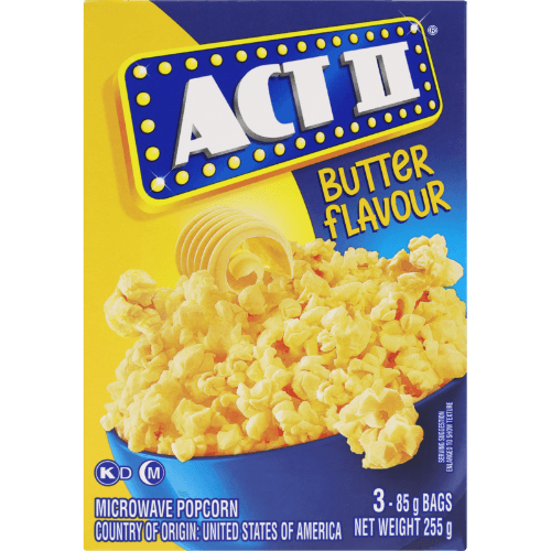 Act II Butter Flavour Microwave Popcorn