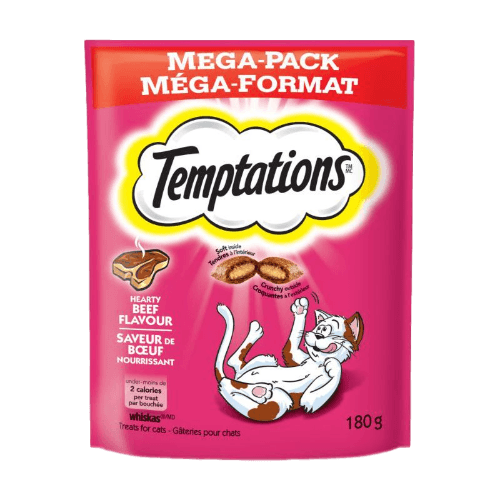 Temptations Hearty Beef Flavour Treats For Cats