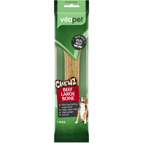 VitaPet Chewz Beef Large Bone Dog Treats
